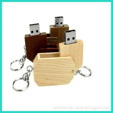 Engraved Bamboo USB Flash Drive with Custom Logo